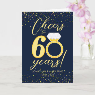 Tarjeta Aniversario del 60° Boda de Oro