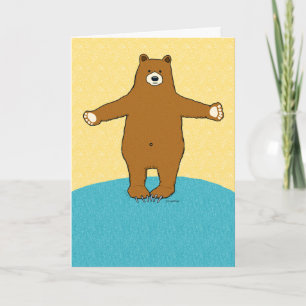 Tarjeta Aniversario del abrazo del oso conmemorativo