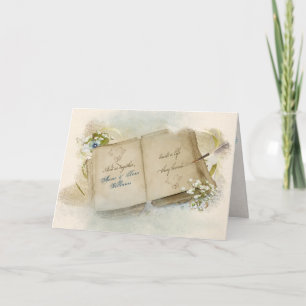 Tarjeta Aniversario del álbum de la boda de la cosecha de