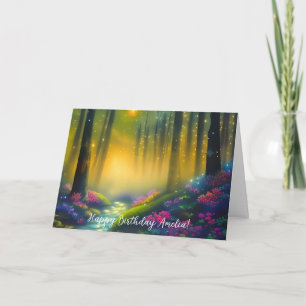 Tarjeta Aniversario del Arte Digital del Sendero Forestal 