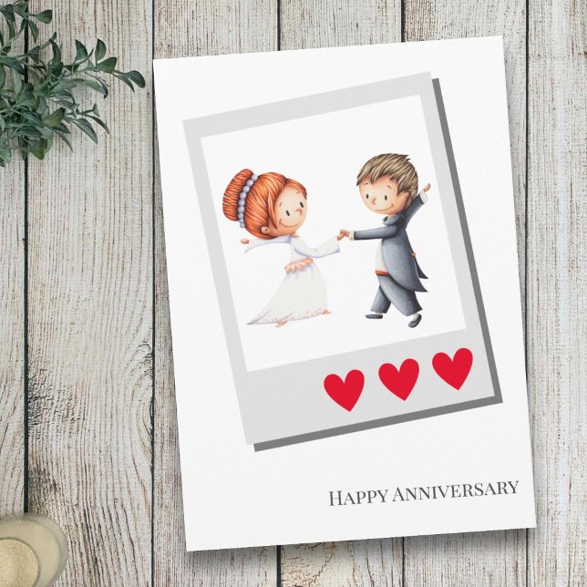 Tarjeta Aniversario del Boda de danza de pareja (Subido por el creador)