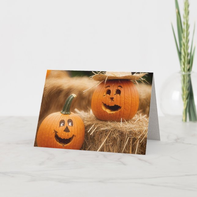 Tarjeta Aniversario del Boda de las calabazas (Anverso)