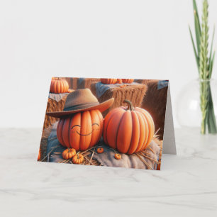 Tarjeta Aniversario del Boda de las calabazas