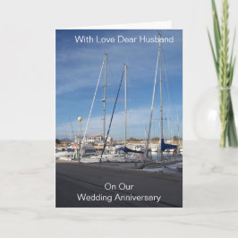 Tarjeta Aniversario del Boda del marido personalizado de l