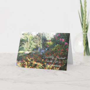 Tarjeta Aniversario del Boda del marido personalizado del