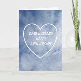 Tarjeta Aniversario del Boda del marido personalizado del 