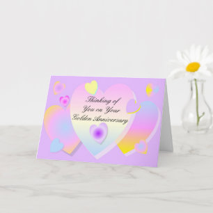 Tarjeta Aniversario del Boda Dorado
