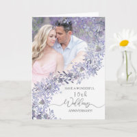Aniversario del Boda floral elegante de Lavender