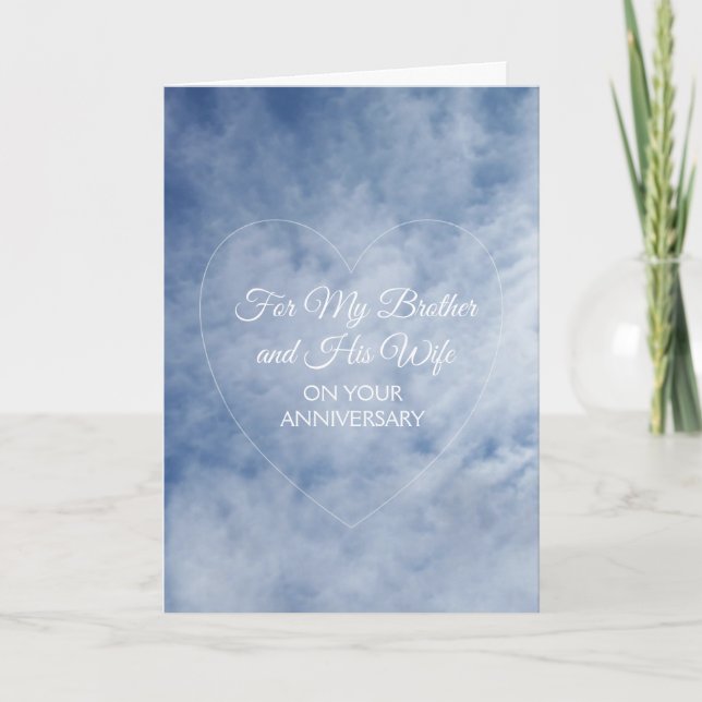 Tarjeta Aniversario del Boda personalizado de la esposa de (Anverso)