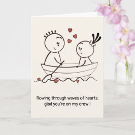 Tarjeta Aniversario del Día de San Valentín Monos Divertid