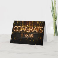Aniversario del Empleado 1 Año - Señales de Neón