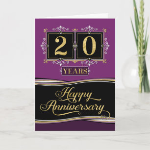 Tarjeta Aniversario del empleado Pluma formal decorativa d