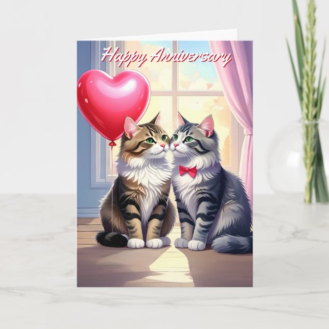 Tarjeta Aniversario del Gato (Anverso)