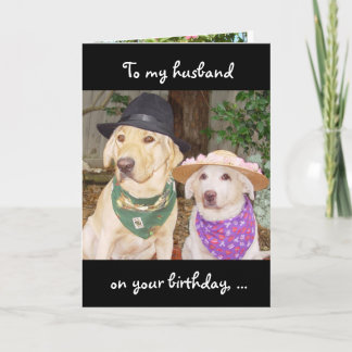 Tarjeta Aniversario del marido divertido