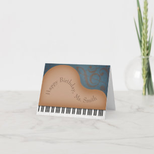 Tarjeta Aniversario del nacimiento del Gran Piano Personal