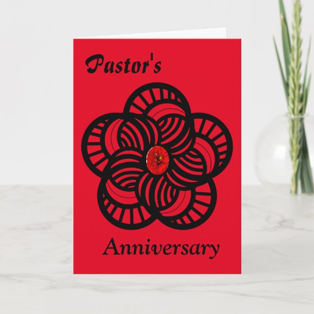 Tarjeta Aniversario del Pastor (Anverso)