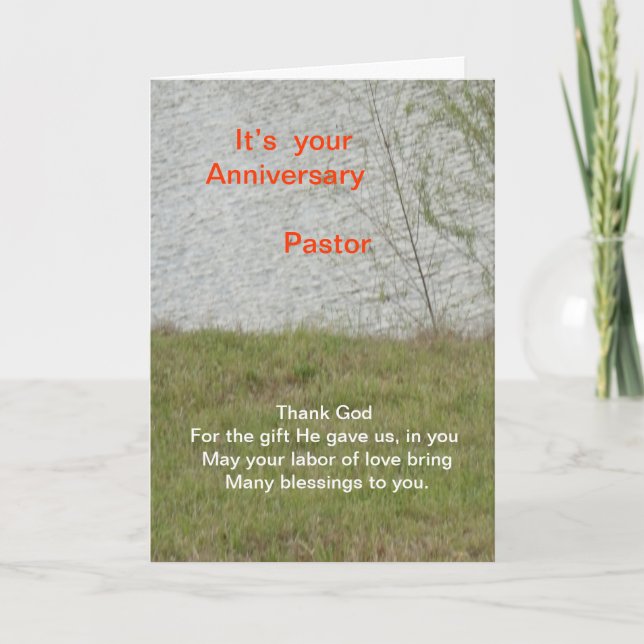 Tarjeta Aniversario del Pastor (Anverso)