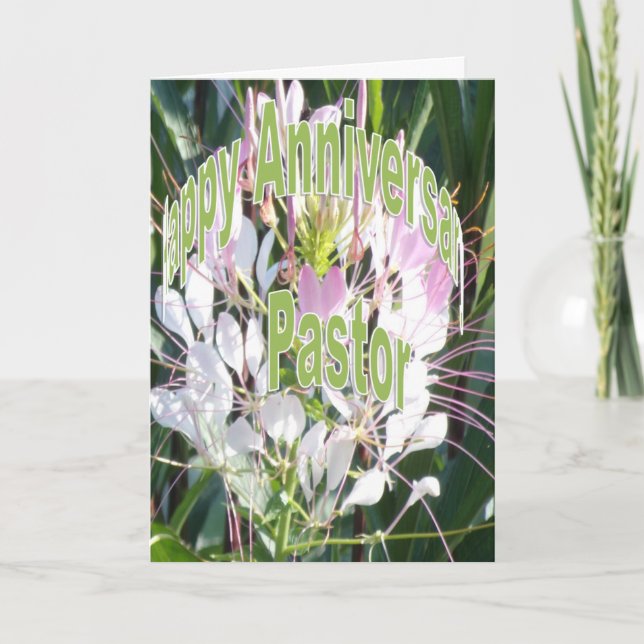 Tarjeta Aniversario del pastor (Anverso)