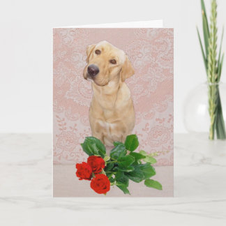 Tarjeta Aniversario del perro lindo