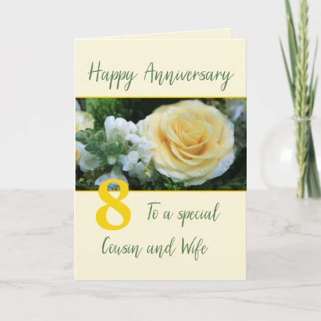 Tarjeta Aniversario del Personalizable de Primo y Esposa (Anverso)