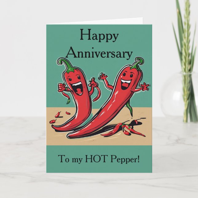 Tarjeta Aniversario del Pimiento Picante (Anverso)