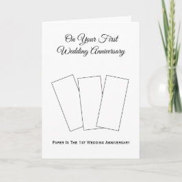 Tarjeta Aniversario del primer Boda personalizado del pape