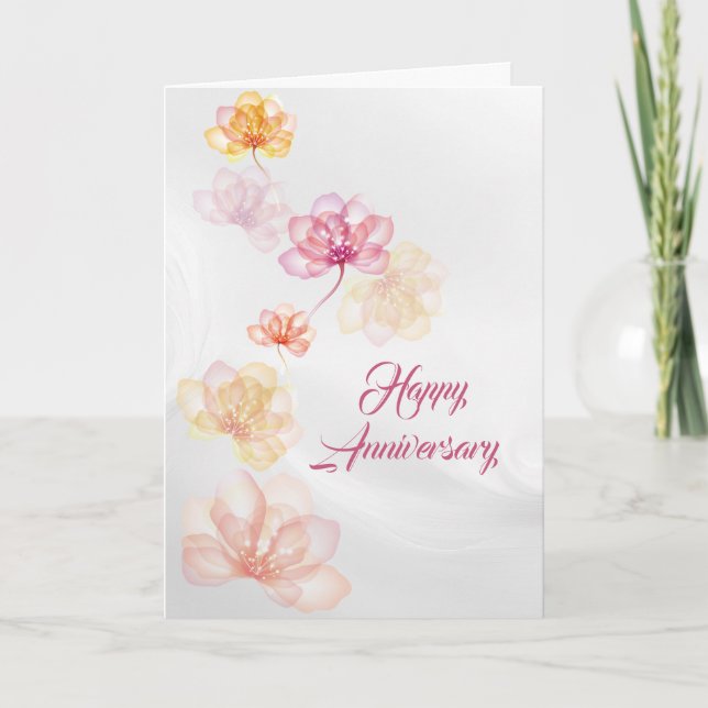 Tarjeta Aniversario Del Resumen Blanco (Anverso)