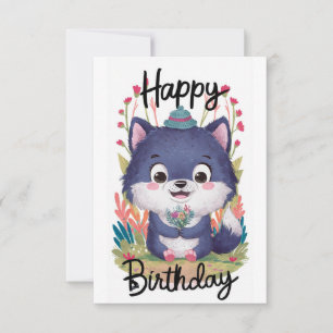 Tarjeta Aniversario digital del ingenio del Lobo encantado
