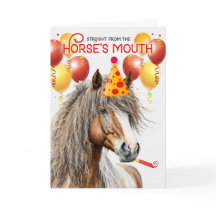 Aniversario divertidísimo de castaño de caballo en