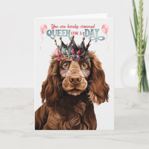 Tarjeta Aniversario divertidísimo de la Reina del Perro de