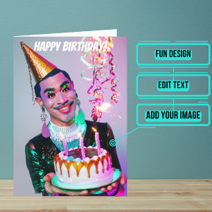 Tarjeta Aniversario divertidísimo de la travesía asiática 