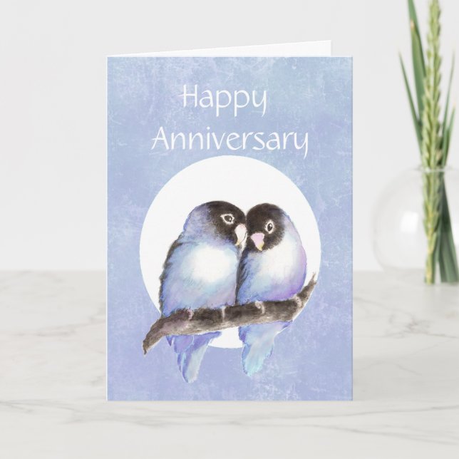 Tarjeta Aniversario divertido Amo pájaro Humor (Anverso)