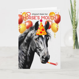 Tarjeta Aniversario divertido de Caballo de Diamante de Es