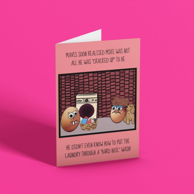 Tarjeta Aniversario divertido de los huevos (Subido por el creador)