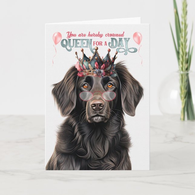 Tarjeta Aniversario divertido del Día de la Reina de la Re (Anverso)