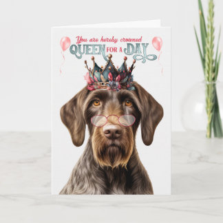 Tarjeta Aniversario divertido del Día de la Reina del Punt