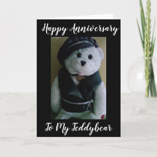 TARJETA **ANIVERSARIO FAVORITO Y TEDDYBEAR** FELIZ