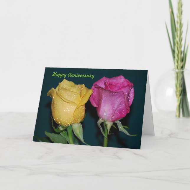 Tarjeta Aniversario feliz (Anverso)