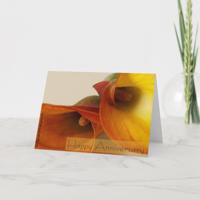 Tarjeta Aniversario feliz (Anverso)