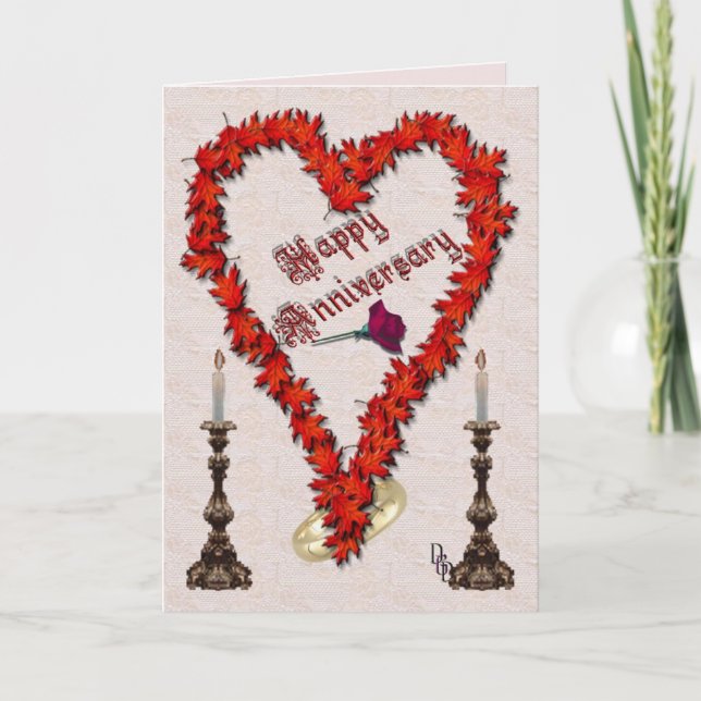 Tarjeta Aniversario feliz (Anverso)