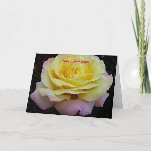 Tarjeta Aniversario feliz (Anverso)