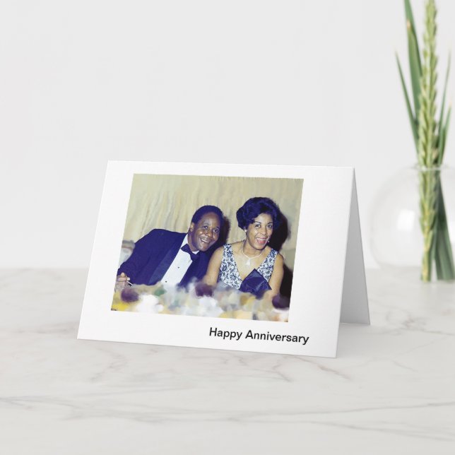 Tarjeta Aniversario feliz (Anverso)