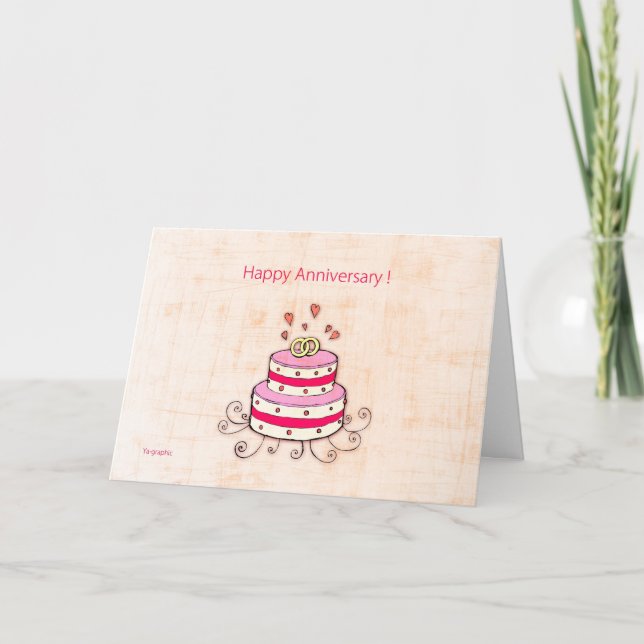 Tarjeta ¡Aniversario feliz! (Anverso)