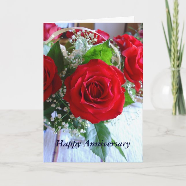 Tarjeta Aniversario feliz (Anverso)