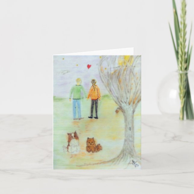 Tarjeta Aniversario feliz (Anverso)