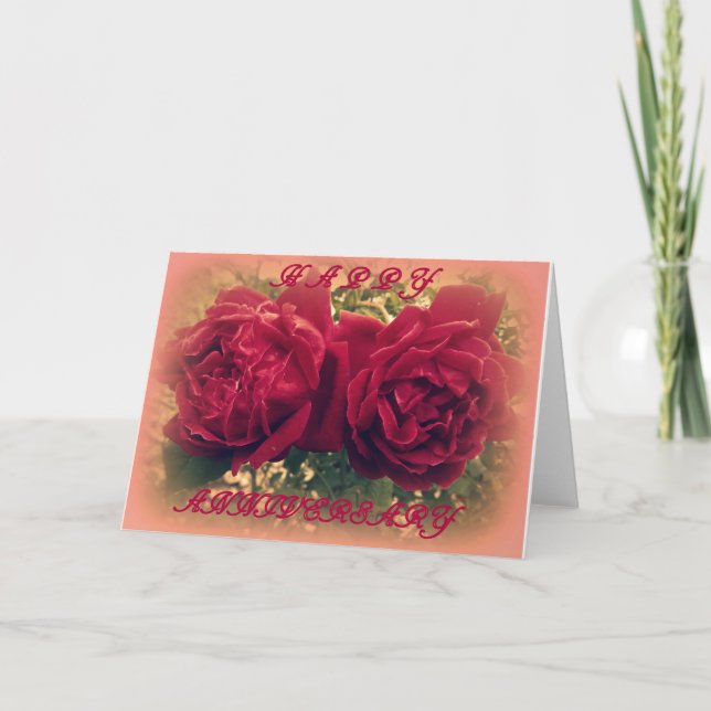 Tarjeta Aniversario feliz (Anverso)