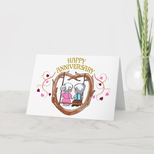 Tarjeta Aniversario feliz (Anverso)
