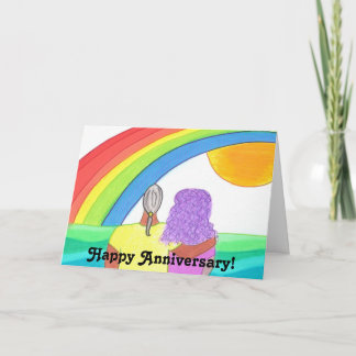 Tarjeta ¡Aniversario feliz! al marido