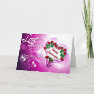 Tarjeta Aniversario feliz - Amor (cristiano)