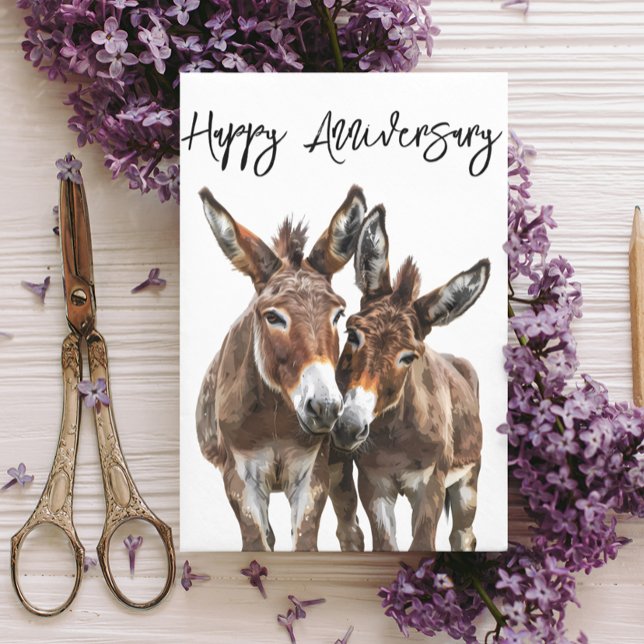 Tarjeta Aniversario feliz amor de burros (Subido por el creador)